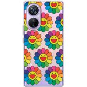 Прозрачный чехол BoxFace Blackview A200 Pro Hippie Flowers