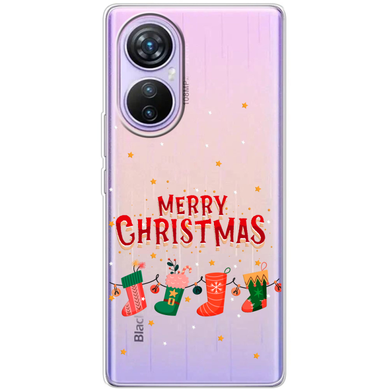 Прозрачный чехол BoxFace Blackview A200 Pro Merry Christmas