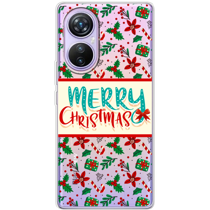 Прозрачный чехол BoxFace Blackview A200 Pro Vintage Christmas Pattern