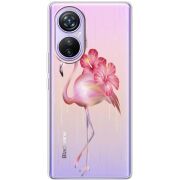 Прозрачный чехол BoxFace Blackview A200 Pro Floral Flamingo