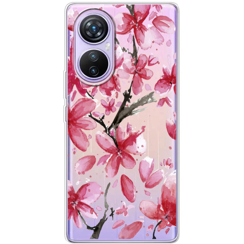 Прозрачный чехол BoxFace Blackview A200 Pro Pink Magnolia