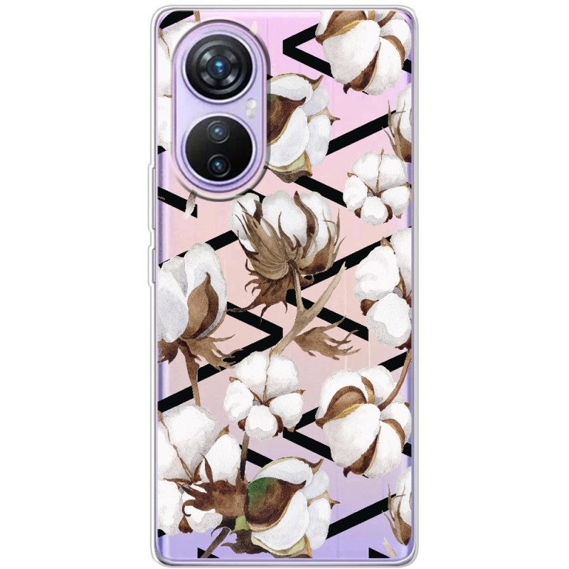 Прозрачный чехол BoxFace Blackview A200 Pro Cotton flowers