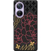 Черный чехол BoxFace Blackview A200 Pro FranceFlowers