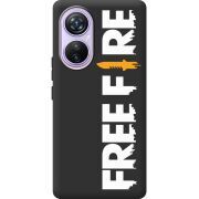 Черный чехол BoxFace Blackview A200 Pro Free Fire White Logo