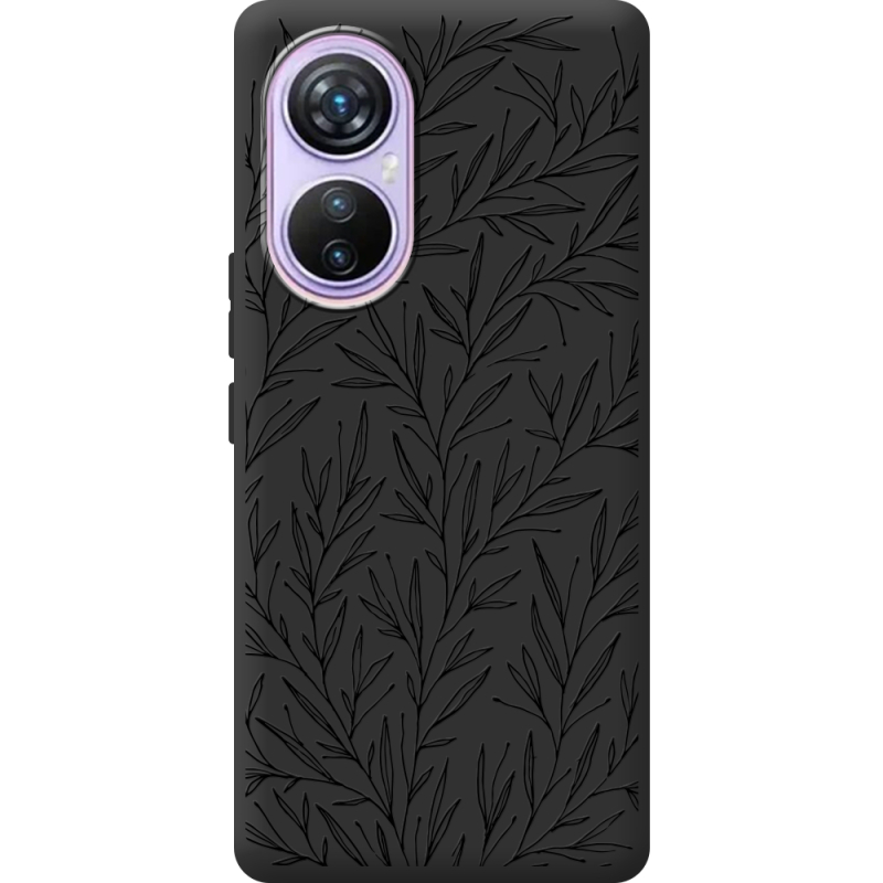 Черный чехол BoxFace Blackview A200 Pro Leaves