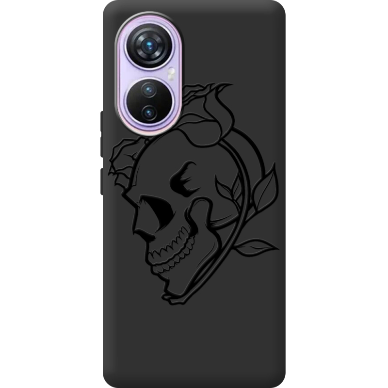 Черный чехол BoxFace Blackview A200 Pro Skull and Roses