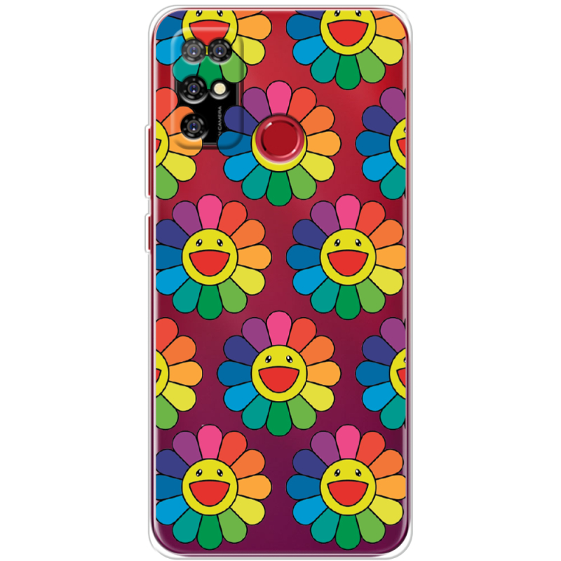 Прозрачный чехол BoxFace Doogee X96 Pro Hippie Flowers