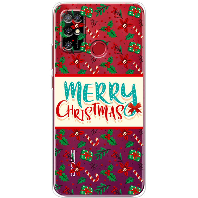 Прозрачный чехол BoxFace Doogee X96 Pro Vintage Christmas Pattern