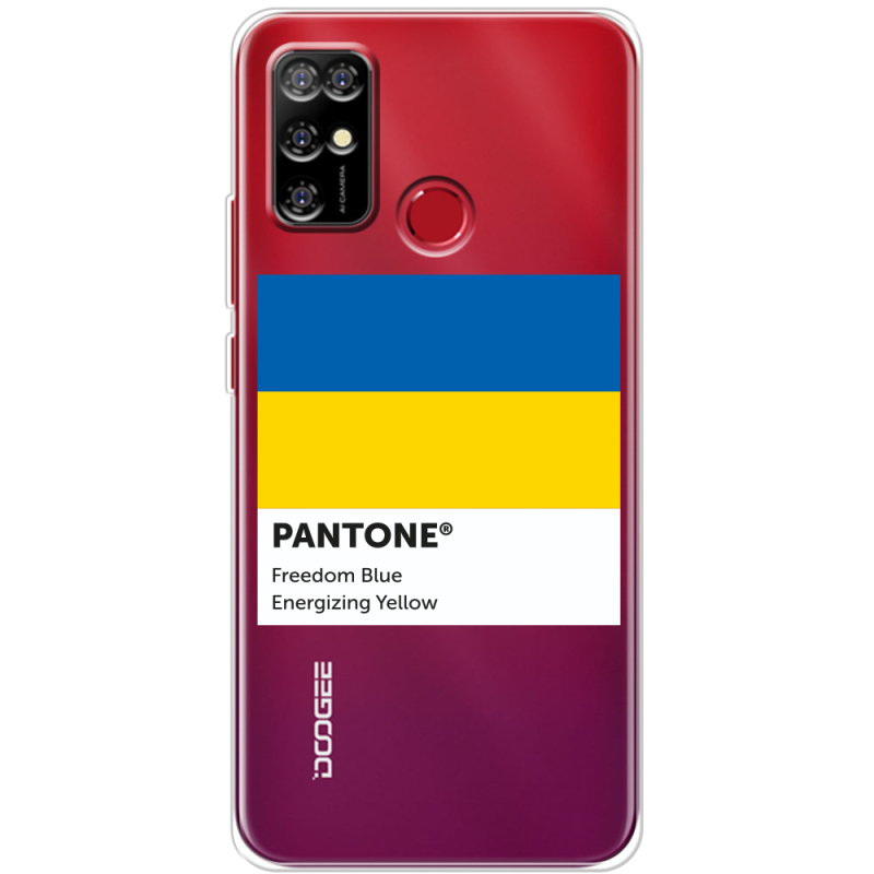 Прозрачный чехол BoxFace Doogee X96 Pro Pantone вільний синій