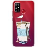 Прозрачный чехол BoxFace Doogee X96 Pro Segull in Cofee Pool