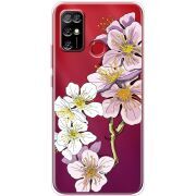 Прозрачный чехол BoxFace Doogee X96 Pro Cherry Blossom