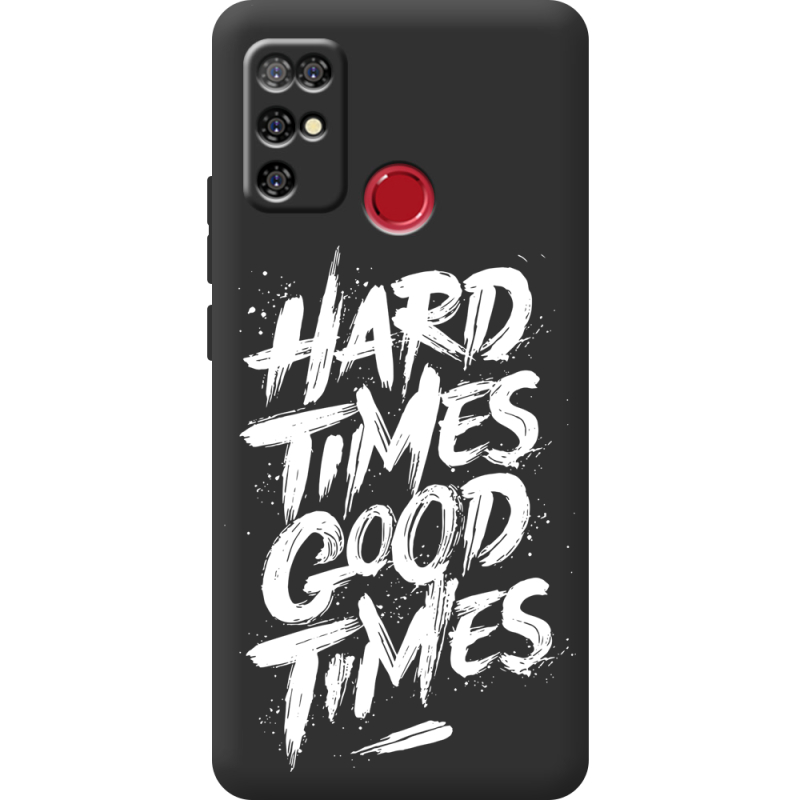 Черный чехол BoxFace Doogee X96 Pro Hard Times Good Times