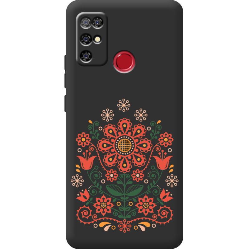 Черный чехол BoxFace Doogee X96 Pro Ukrainian Ornament