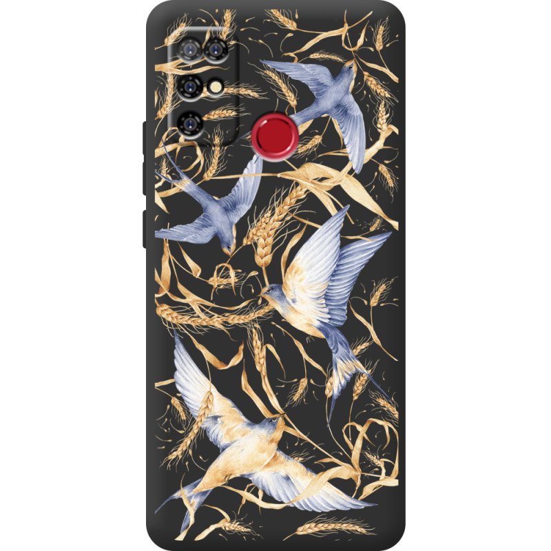 Черный чехол BoxFace Doogee X96 Pro Ластівки