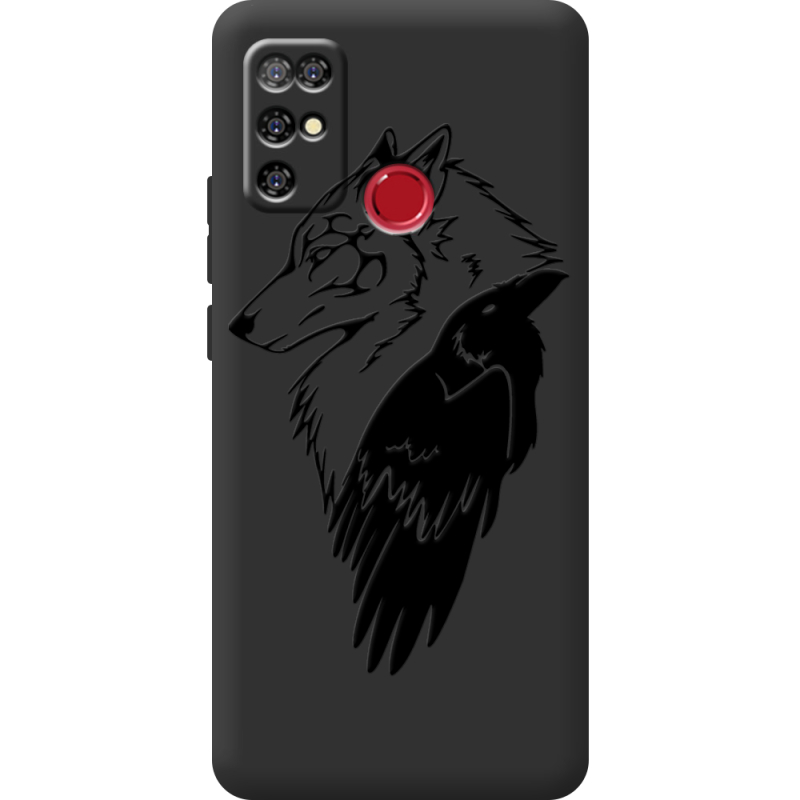 Черный чехол BoxFace Doogee X96 Pro Wolf and Raven