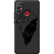 Черный чехол BoxFace Doogee X96 Pro Wolf and Raven