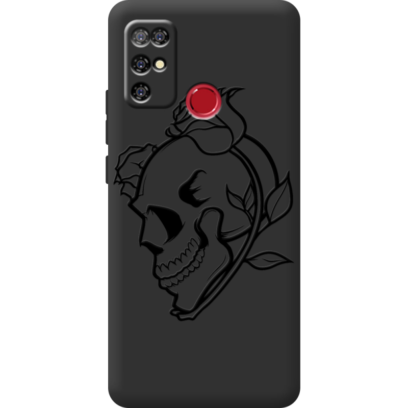 Черный чехол BoxFace Doogee X96 Pro Skull and Roses