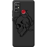 Черный чехол BoxFace Doogee X96 Pro Skull and Roses