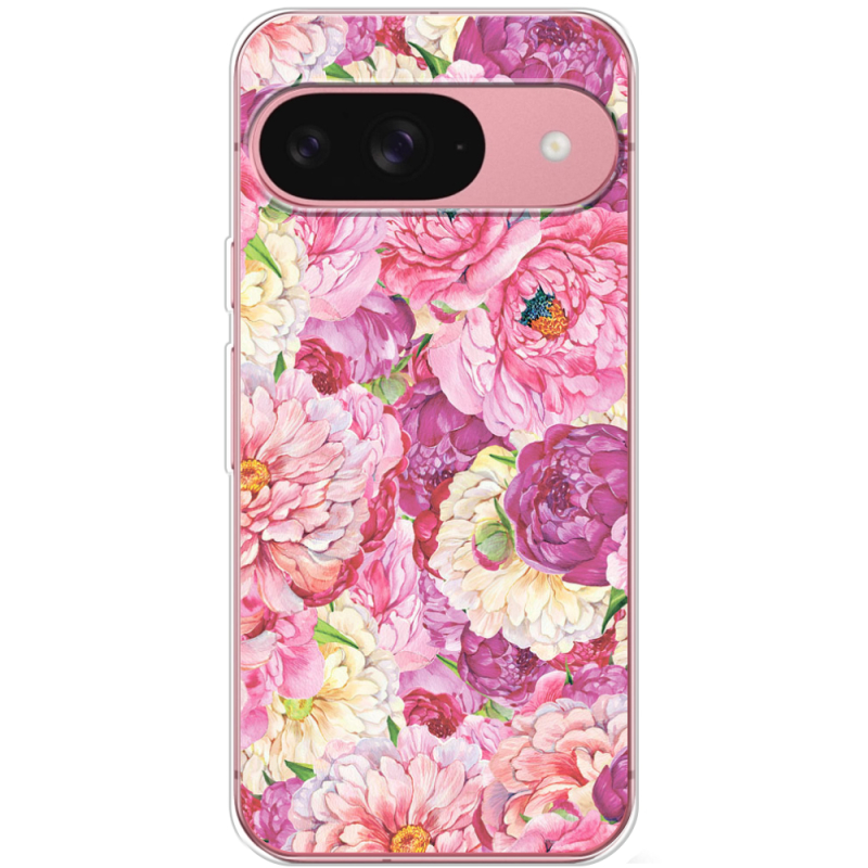 Чехол BoxFace Google Pixel 9 Pink Peonies