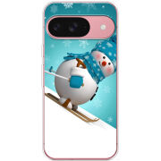 Чехол BoxFace Google Pixel 9 Skier Snowman