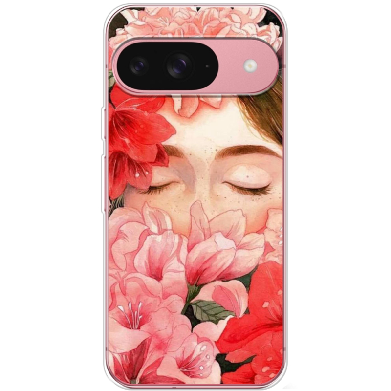 Чехол BoxFace Google Pixel 9 Girl in Flowers