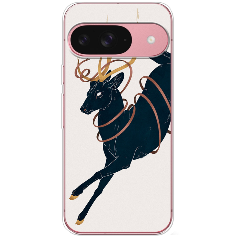 Чехол BoxFace Google Pixel 9 Black Deer