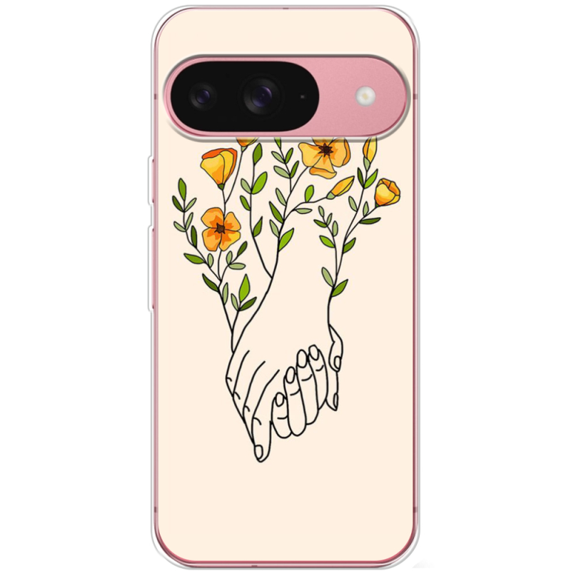 Чехол BoxFace Google Pixel 9 Flower Hands