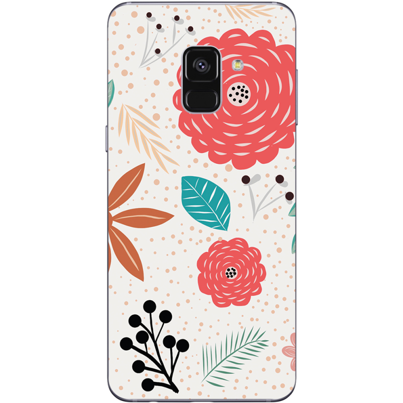 Чехол Uprint Samsung A730 Galaxy A8 Plus 2018 Line Flowers