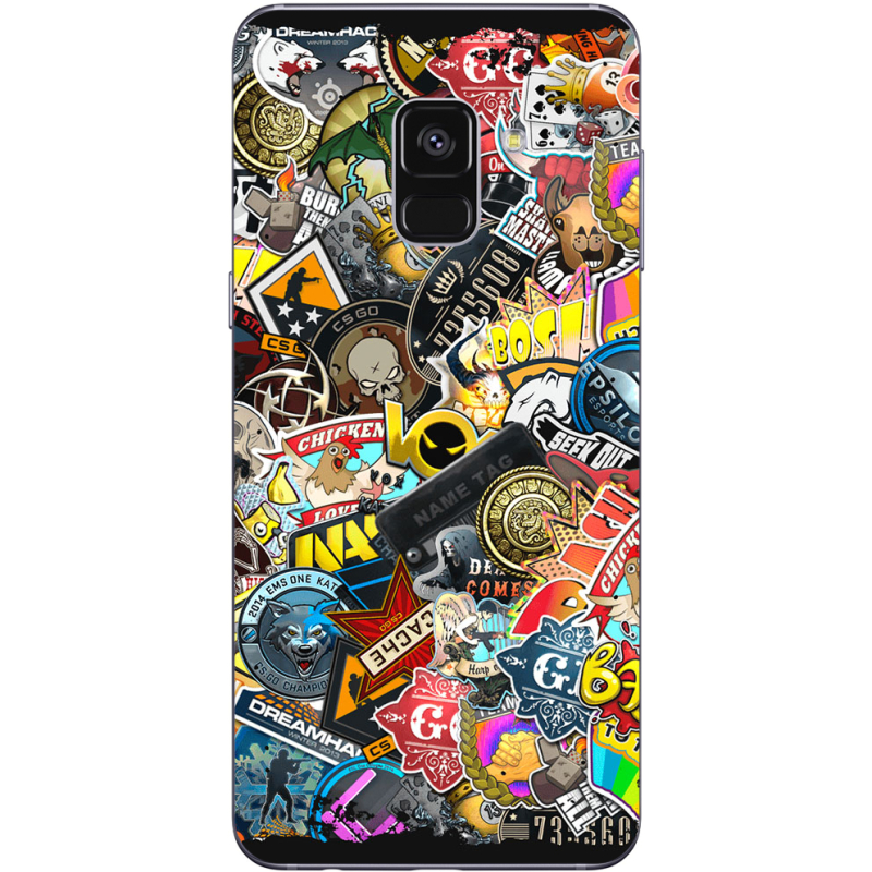 Чехол Uprint Samsung A730 Galaxy A8 Plus 2018 CS:Go Stickerbombing