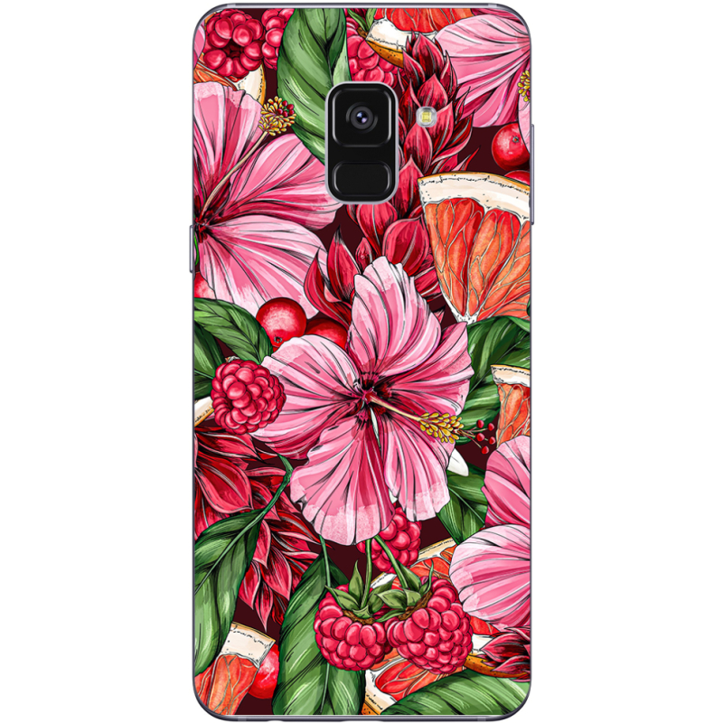 Чехол Uprint Samsung A730 Galaxy A8 Plus 2018 Tropical Flowers
