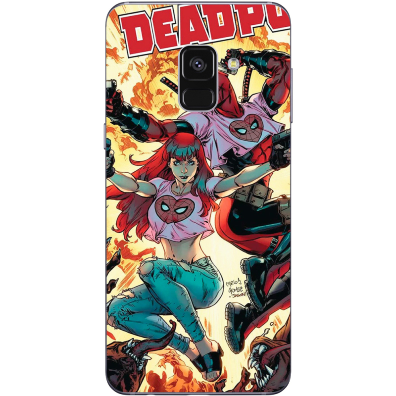 Чехол Uprint Samsung A730 Galaxy A8 Plus 2018 Deadpool and Mary Jane