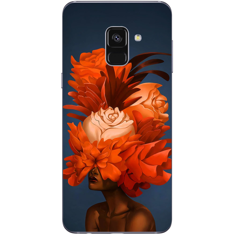 Чехол Uprint Samsung A730 Galaxy A8 Plus 2018 Exquisite Orange Flowers