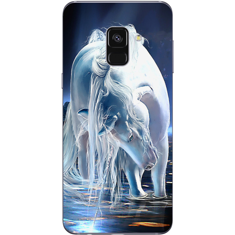 Чехол Uprint Samsung A730 Galaxy A8 Plus 2018 White Horse