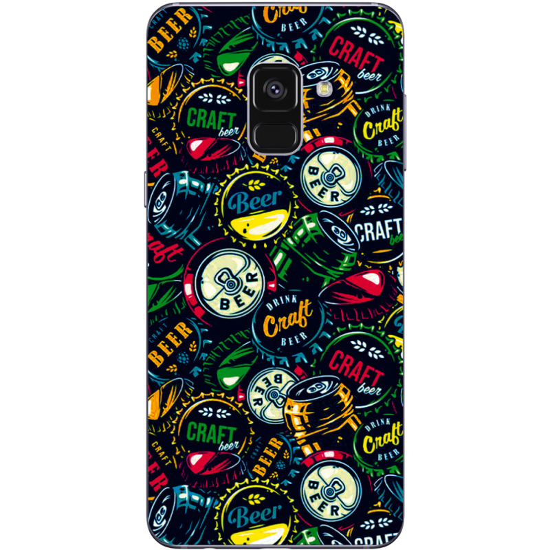 Чехол Uprint Samsung A730 Galaxy A8 Plus 2018 Bottle Caps