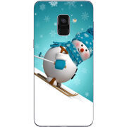 Чехол Uprint Samsung A730 Galaxy A8 Plus 2018 Skier Snowman