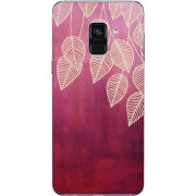 Чехол Uprint Samsung A730 Galaxy A8 Plus 2018 Gold Leaves
