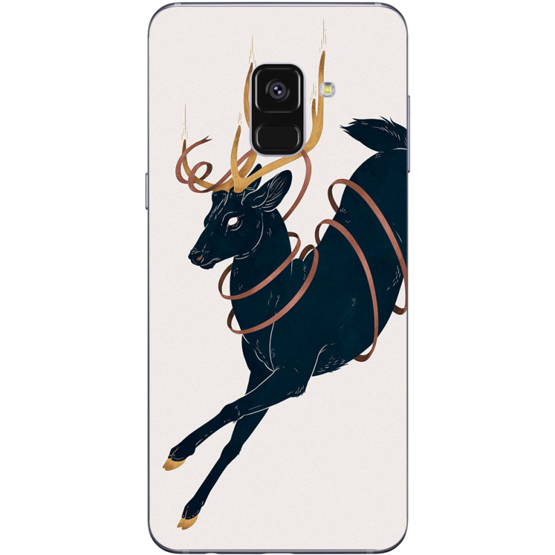 Чехол Uprint Samsung A730 Galaxy A8 Plus 2018 Black Deer