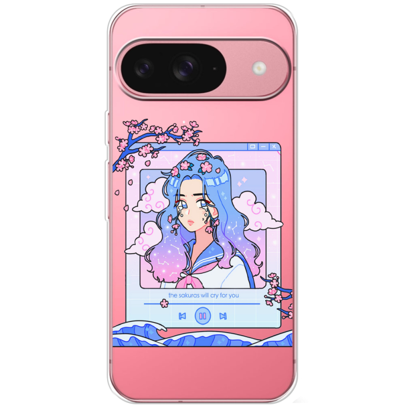 Прозрачный чехол BoxFace Google Pixel 9 The Sakuras Will Cry For You