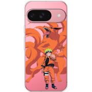 Прозрачный чехол BoxFace Google Pixel 9 Naruto and Kurama