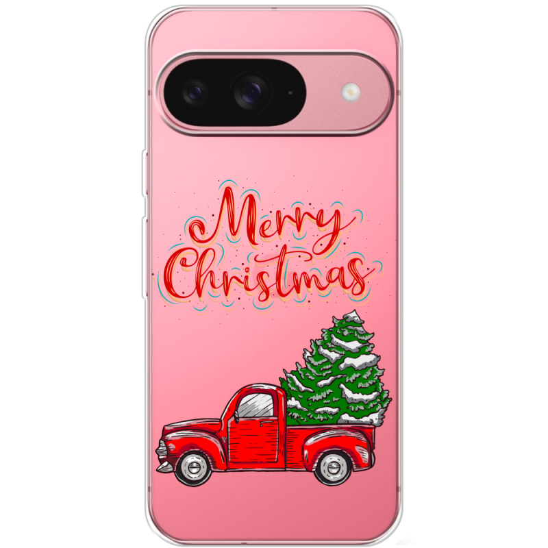 Прозрачный чехол BoxFace Google Pixel 9 Holiday Car