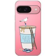 Прозрачный чехол BoxFace Google Pixel 9 Segull in Cofee Pool