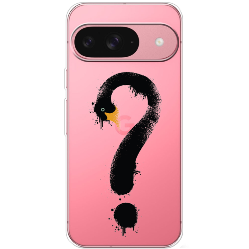Прозрачный чехол BoxFace Google Pixel 9 Swan question