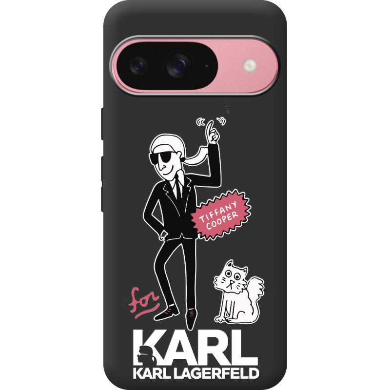 Черный чехол BoxFace Google Pixel 9 For Karl