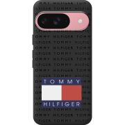 Черный чехол BoxFace Google Pixel 9 Tommy Print