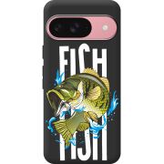 Черный чехол BoxFace Google Pixel 9 Fish