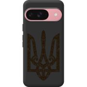 Черный чехол BoxFace Google Pixel 9 Ukrainian Trident