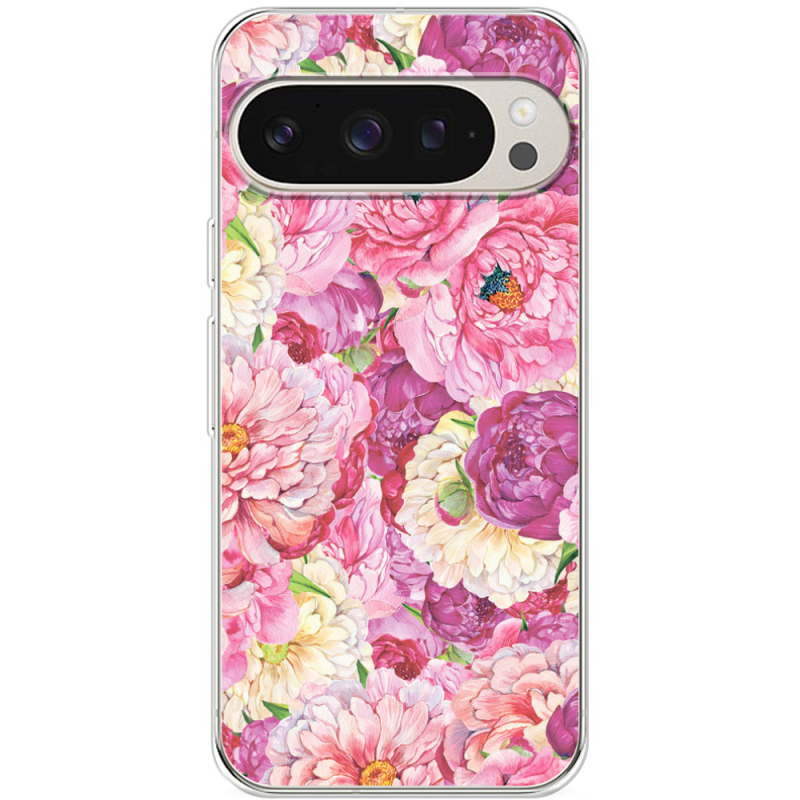 Чехол BoxFace Google Pixel 9 Pro Pink Peonies