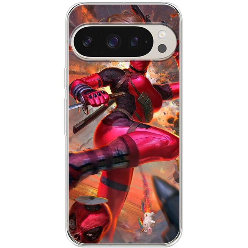 Чехол BoxFace Google Pixel 9 Pro Woman Deadpool