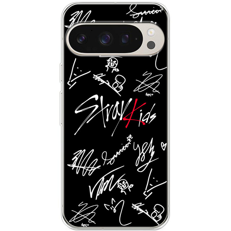 Чехол BoxFace Google Pixel 9 Pro Stray Kids автограф