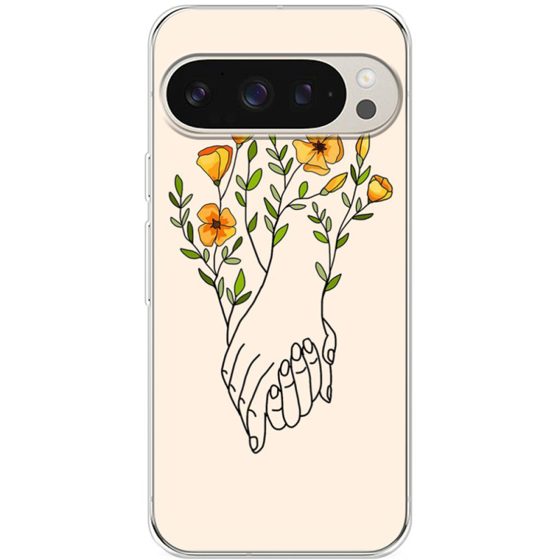 Чехол BoxFace Google Pixel 9 Pro Flower Hands